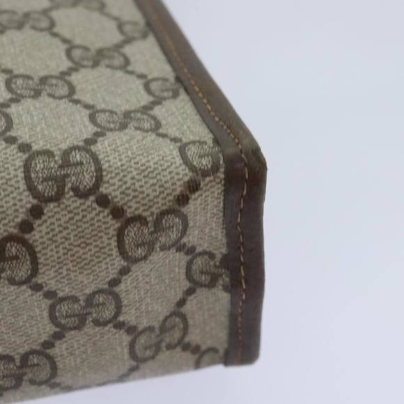 GUCCI GG Supreme Clutch Bag PVC Beige Auth yk15353 - Picture 11 of 16